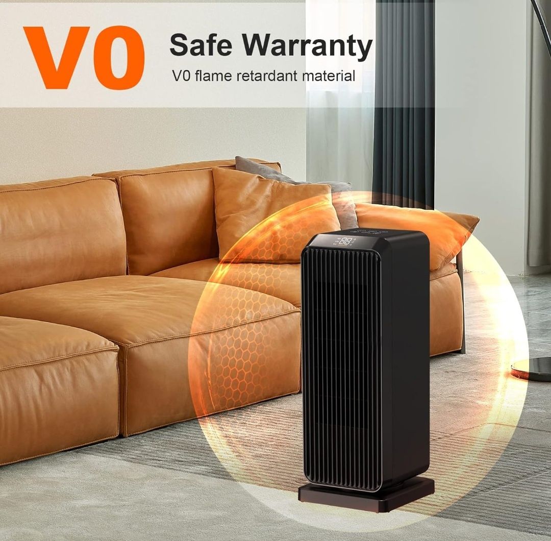 Ceramiczny termowentylator energooszczędny, cichy, 1800 W, ECO PTC,