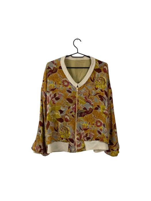 Kurtka jedwabna boxy, vintage, rozmiar M, stan bardzo dobry