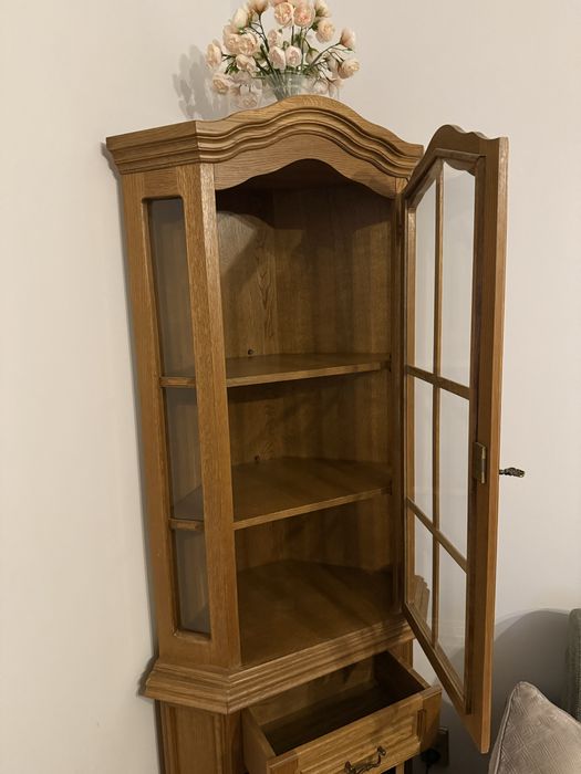 Szafka narożna drewniana