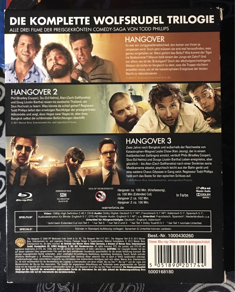 The hangover a ressaca trilogia Blu ray