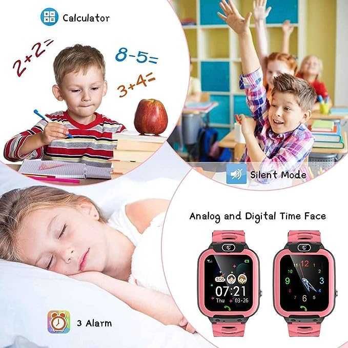 Смарт-часы Y20 для детей сенсорный экран камера будильник плеер (Pink)
