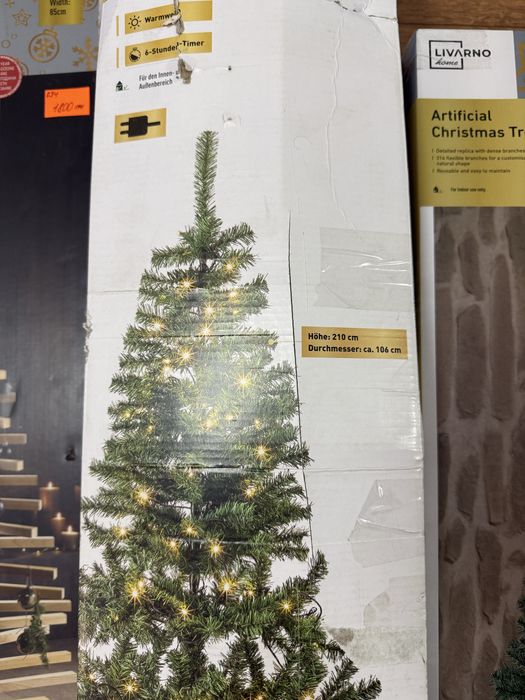 Ялинка Livarno новорічний декор акційна ціна Німеччина. елка деревʼяна