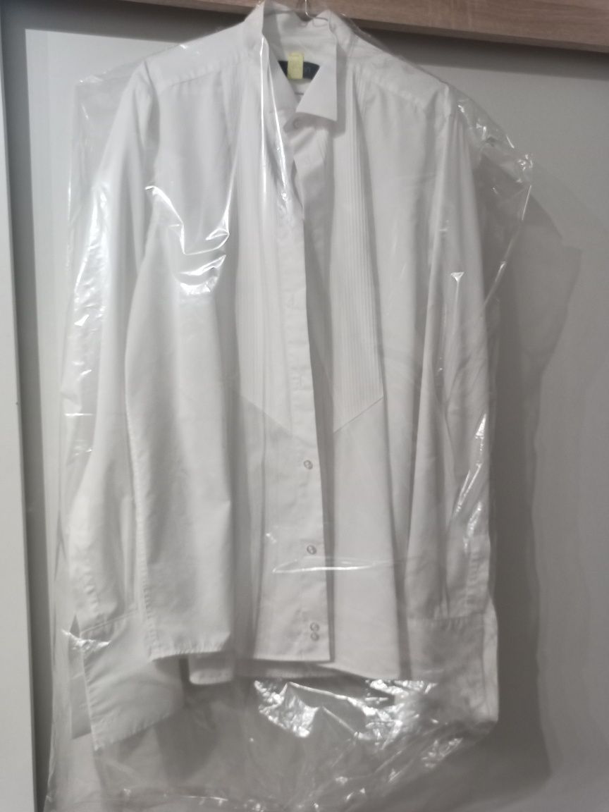 Smoking męski NewMen 43/44 (XL)+ pas, musza, koszula 43, spinki