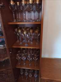 Copos vintage cristal da Bohemia sem uso