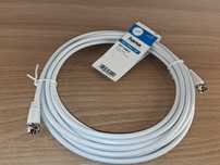 N024 Hama Kabel Antenowy SAT 5m Wtyk F 75dB Wysoka Jakość