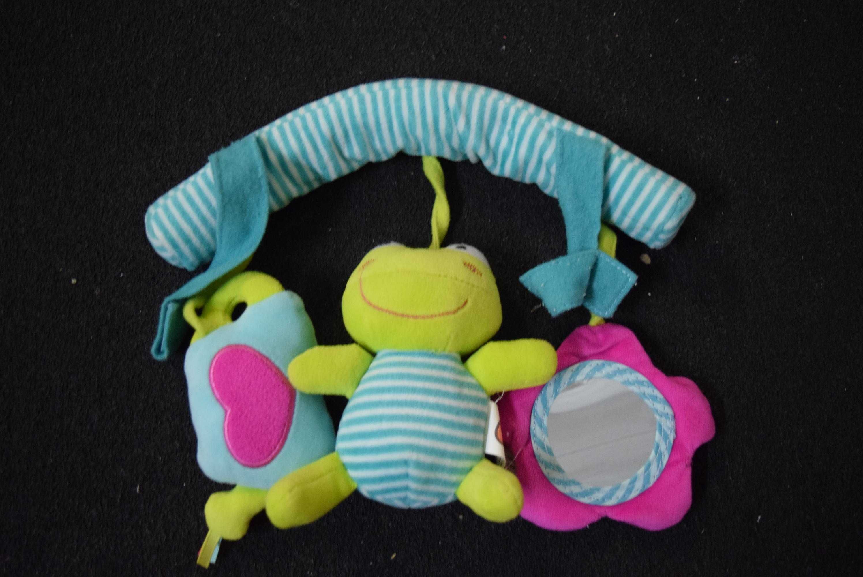 Przywieszka pałąk trapez edukacyjny SMYK, zabawka Montessori żabka