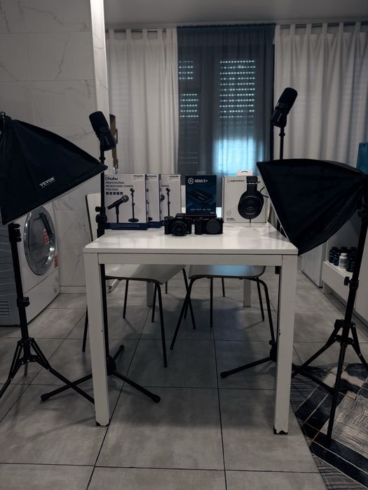 Equipamento de podcast