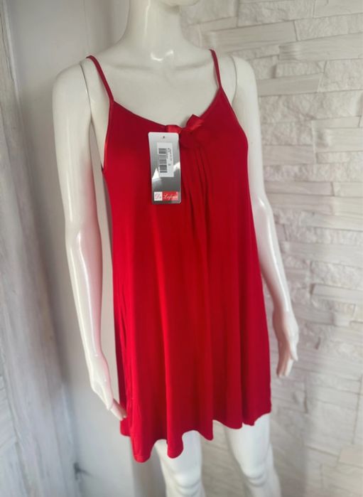 Koszula nocna czerwona S DeLafense VISA