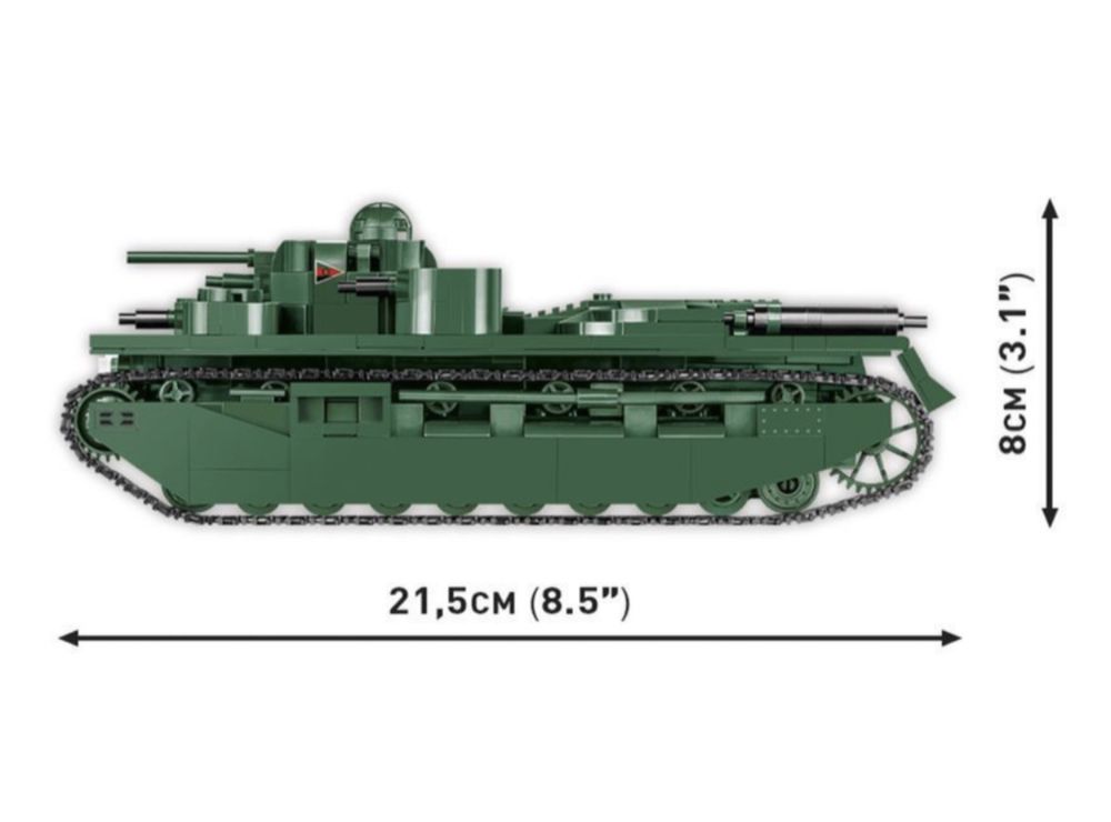 Klocki cobi 2990 czołg Vickers A1E1 lndependent