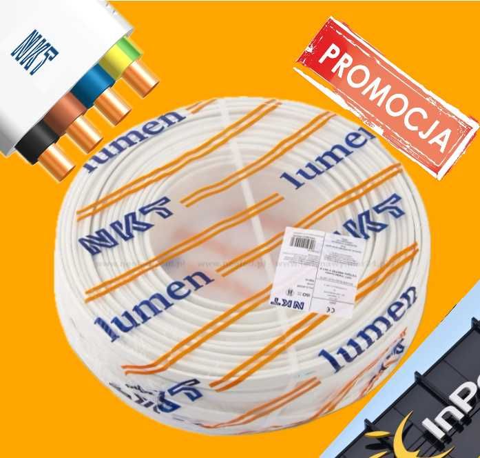 Przewód NKT instal lumen 4x1,5 YDYpżo kabel 3x1,5 ZAPRASZAM