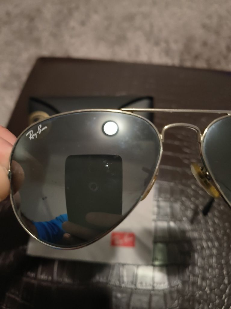 Óculos de sol Ray Ban Aviator com lente partida
