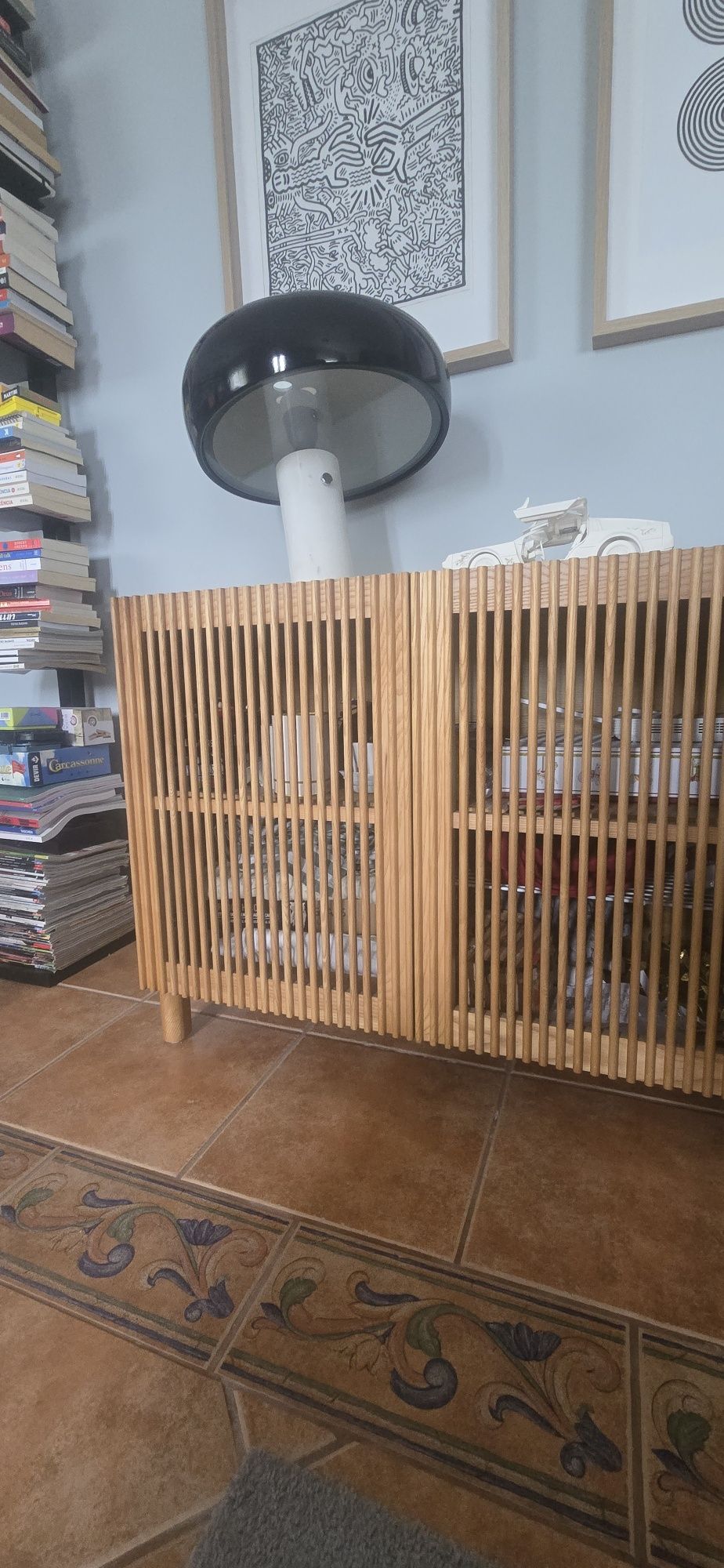 Aparador de 4 Portas em Madeira Maciça e Chapa de Carvalho — 180 cm