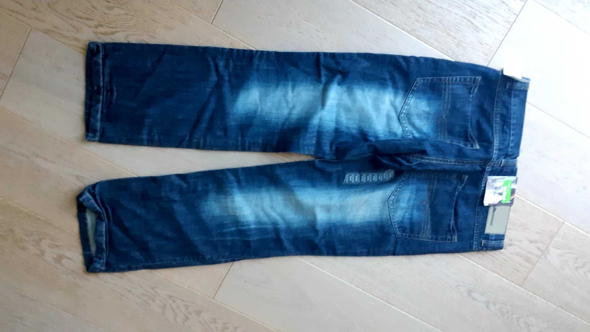 nowe bardzo szerokie spodnie dla chłopca 164 jeansowe LAB INDUSTRIES
