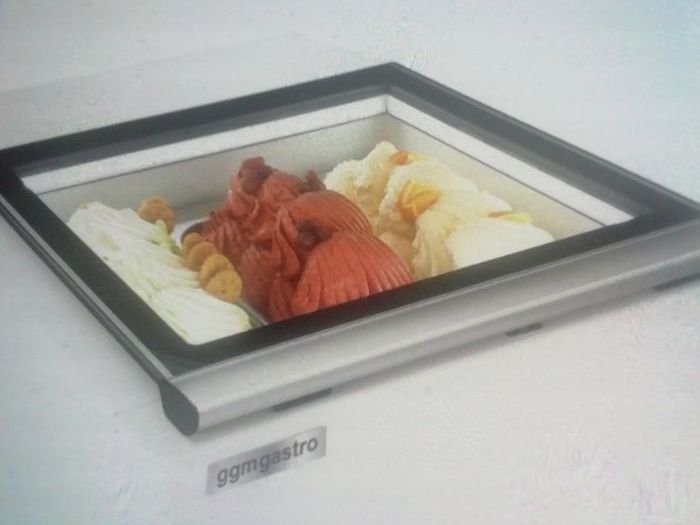 Vitrine de mesa para gelados