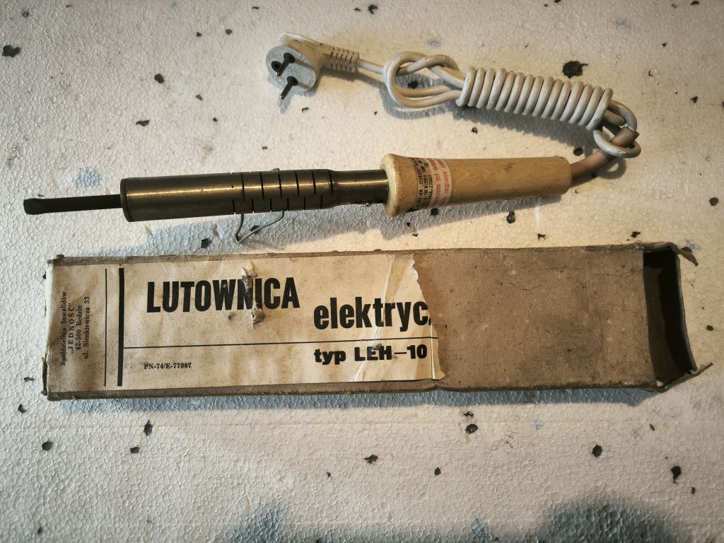 Lutownica LEH-10. PRL. Nigdy nie używana