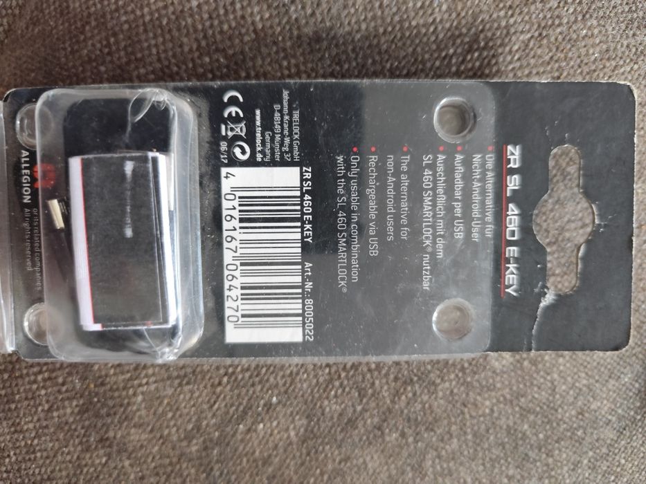 ZR SL 460 TRELOCK e-key, klucz do smartlocka
