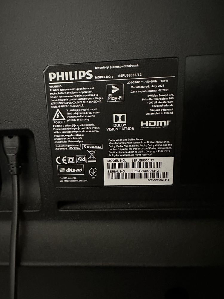 Philips TV 65PUS8535/12