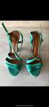 Sandalias verdes salto alto