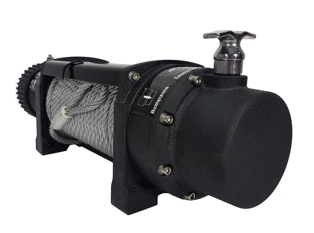 BJC Wyciągarka Winch Do Lawety 12v Stal 12000lbs 28m M80811