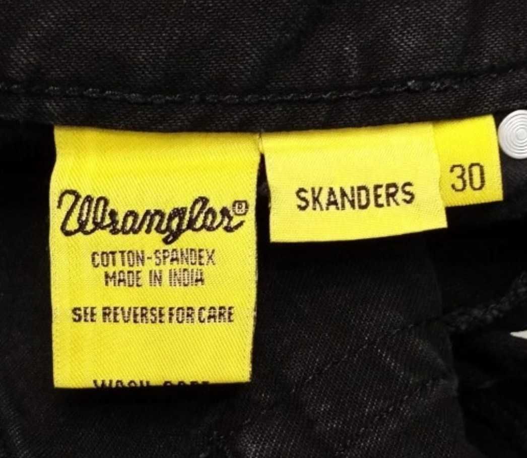 R) WRANGLER oryginalne czarne spodnie jeansowe Roz.30