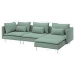 Sofa SODERHAMN 4-osobowa Tallmyra jasnozielony Ikea transport GRATIS
