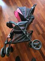 Детская коляска Cloud Sport Lightweight Stroller, Coral, Girl (USA)