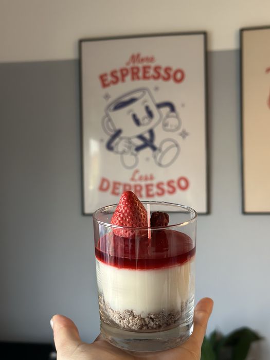 Vela cheesecake com aroma, ideal para presente!