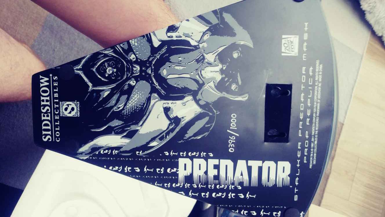 Maska Stalker Predator Mask Sideshow 1:1 live size
