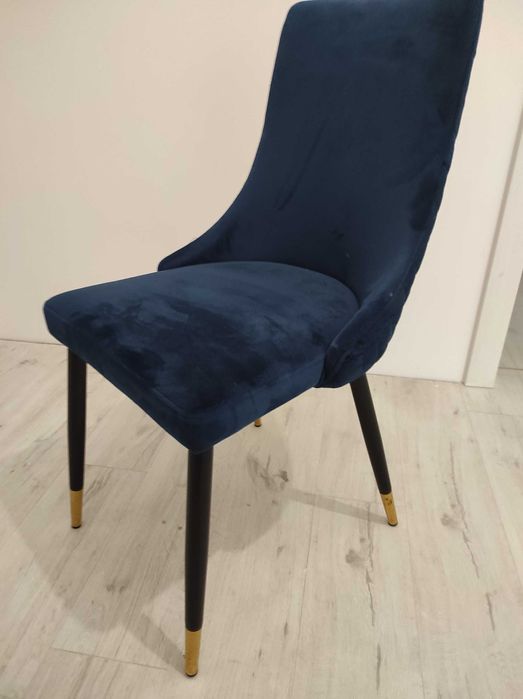 Krzesła  welurowe Piano 6 szt