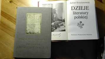 J. Krzyżanowski Historia i dzieje literatury polskiej 2 ksiażki