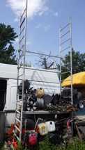 LAYHER Rusztowania Budowlane Aluminiowe Oryginalne 5 metrowe skladane