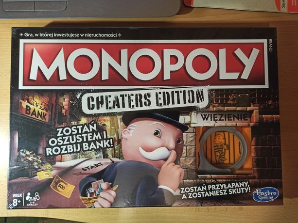 Gra rodzinna Monopoly CHEATERS EDITION Hasbro Gaming Nowa !!