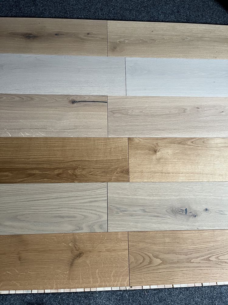 Jodełka Klasyczna Dąb Rustic, 4faza,Szczotka, Surowa, 15x90x600mm