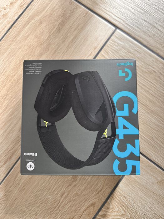 nowe słuchawki gamingiwe Logitech G435 bluetooth nauszne