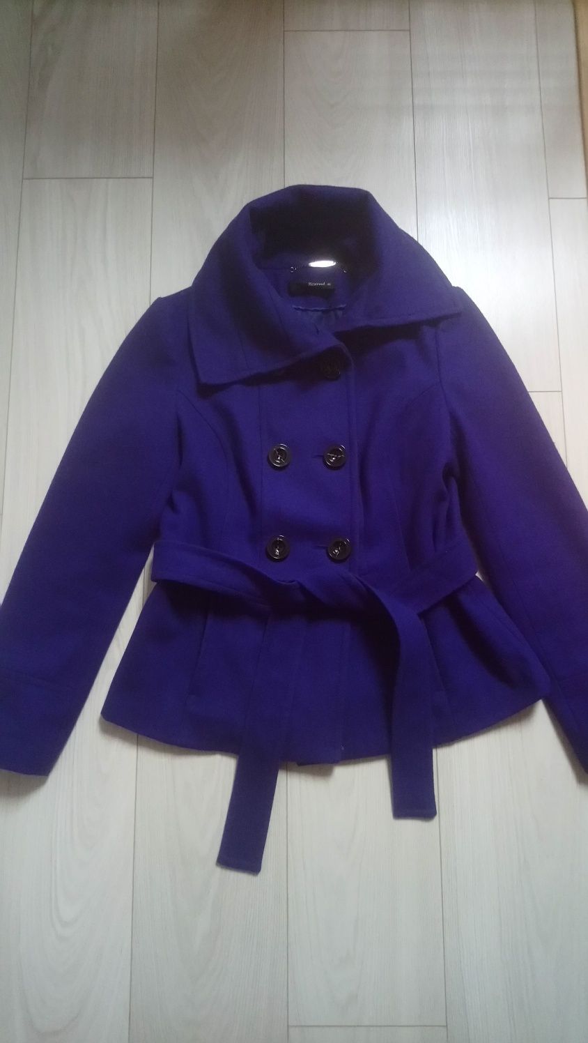 Płaszcz flausz, płaszczyk jesienno-zimowy,kurtka, Reserved, rozmiar 40