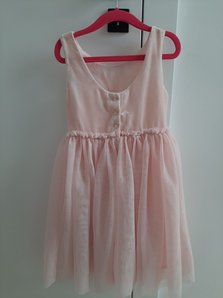 Sukienka wizytowa H&M 116 + baleriny