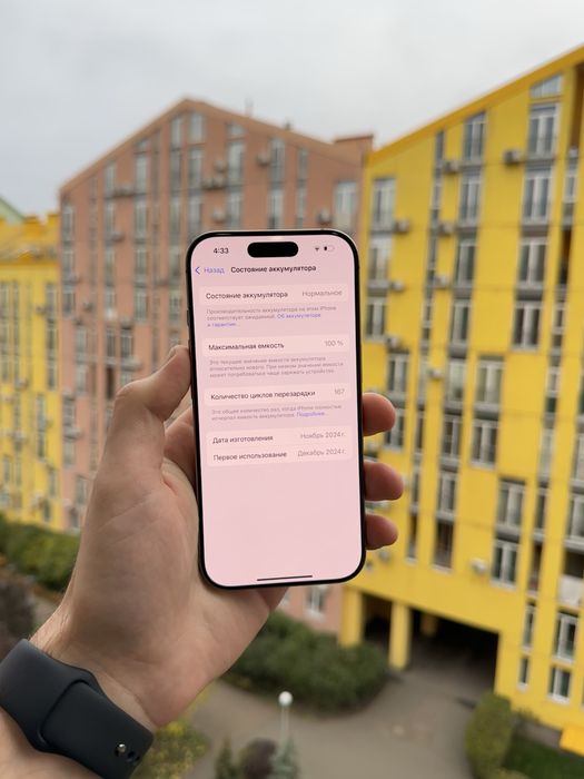 100% Аккум Идеал iPhone 16 Pro 256Gb Desert Titanium Neverlock Айфон