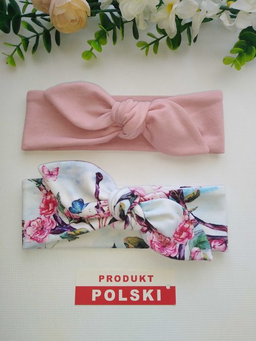 Opaski - Pin up - wiązane - przeplatane - dla mamy i córki - 2 szt.