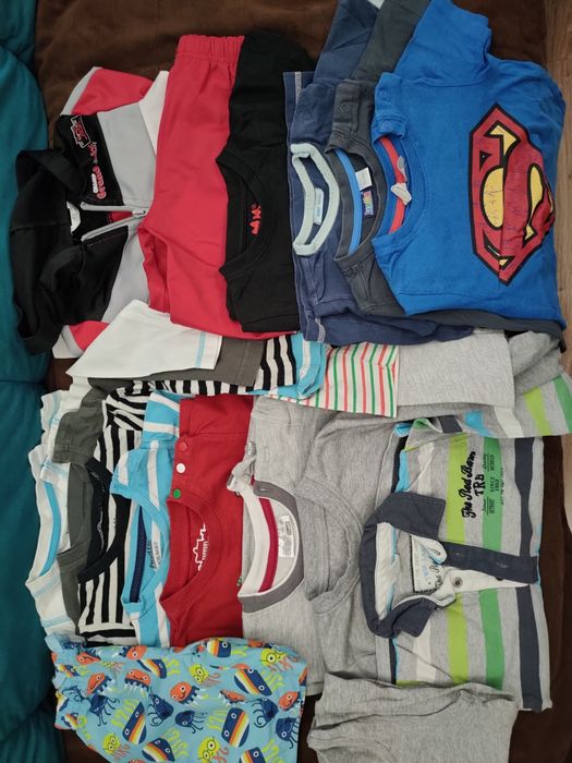 Zestaw 9) chłopiec 86 92 dresy bluzki