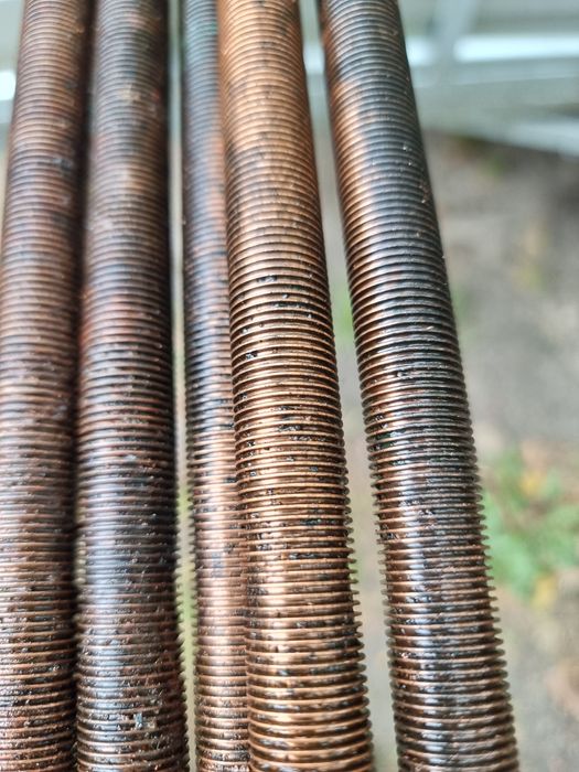 Rurka miedziana karbowana