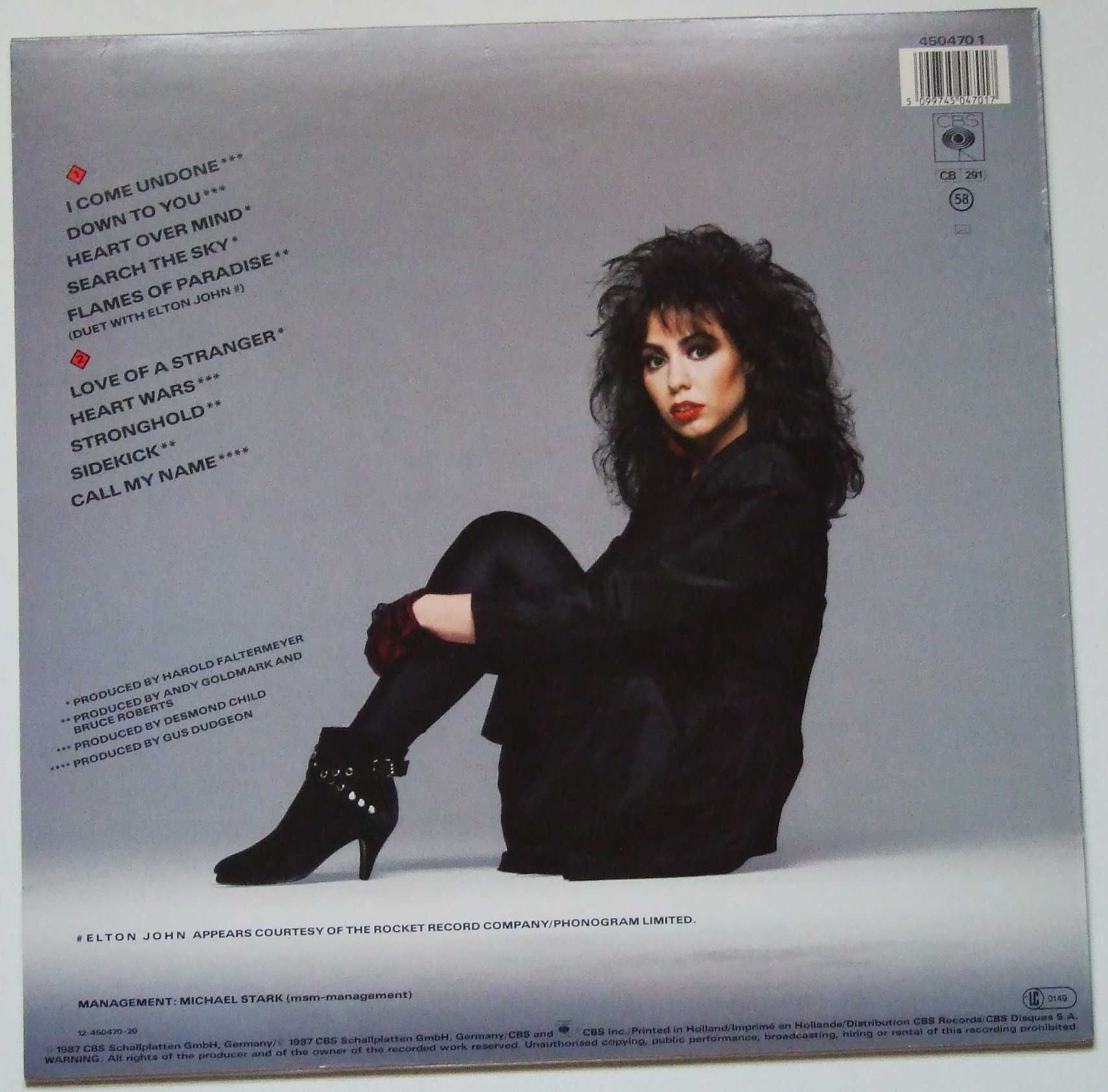 Jennifer Rush – Heart Over Mind, LP, HOL, EX