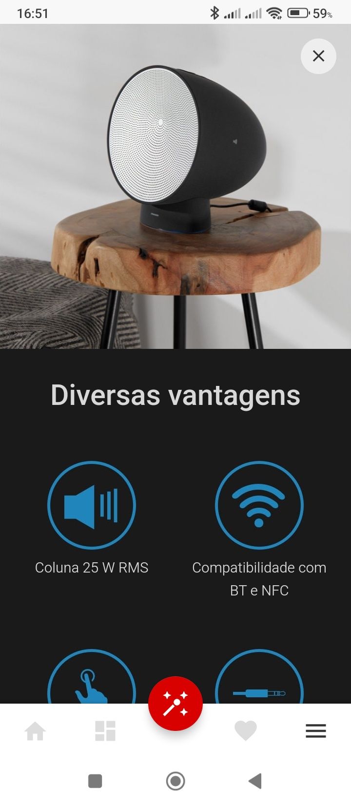 Coluna prozis nova, ainda embalada
