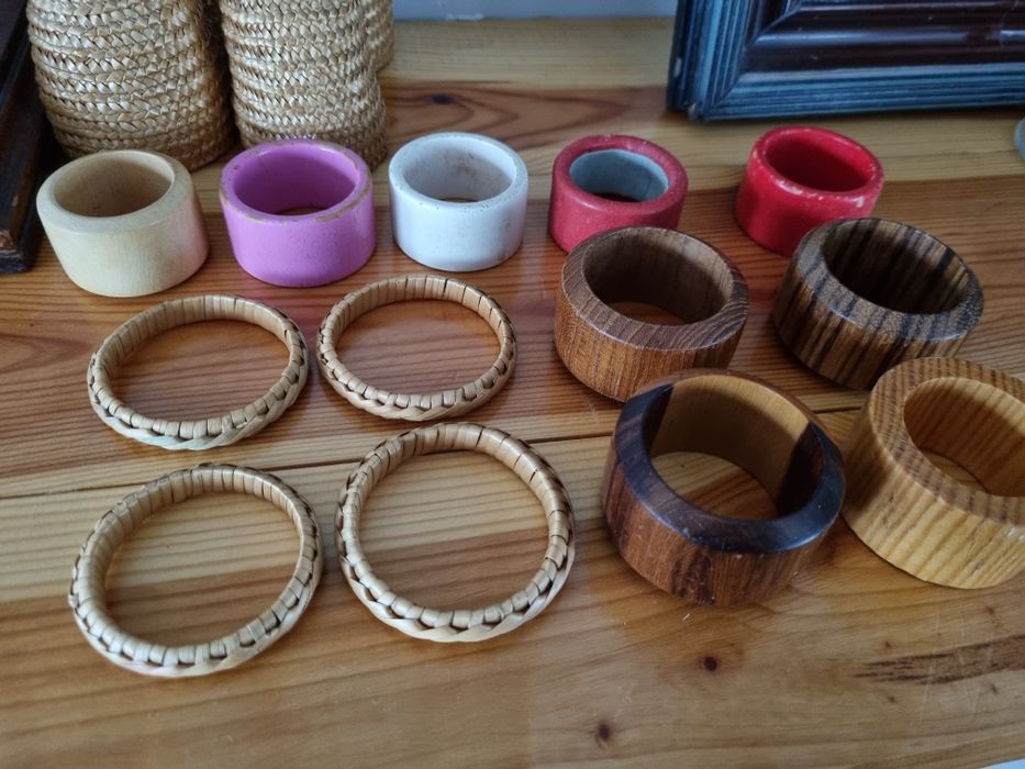 Komplet serwetników pierścieni do serwetek