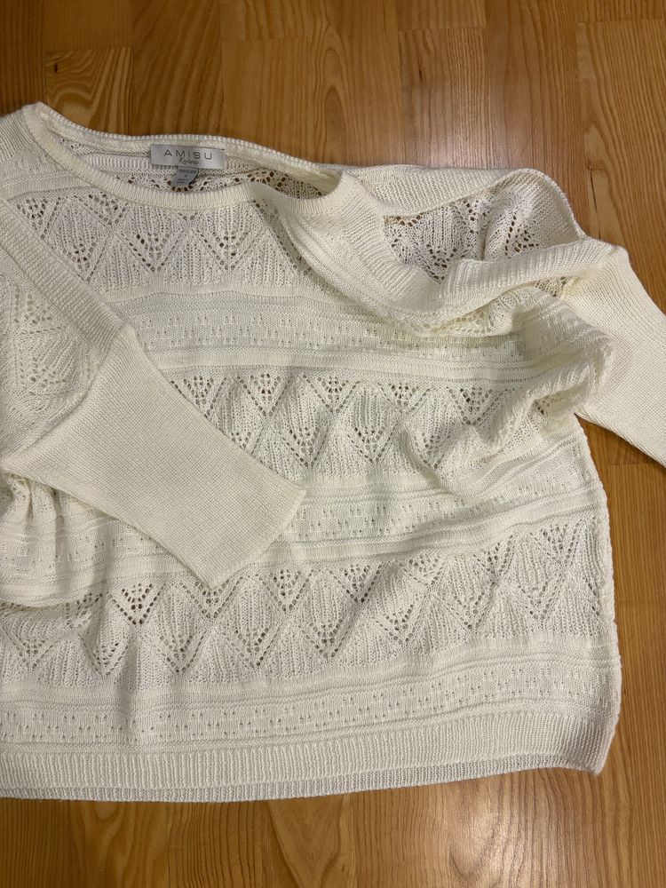 ażurowy koronkowy sweter oversize Amisu