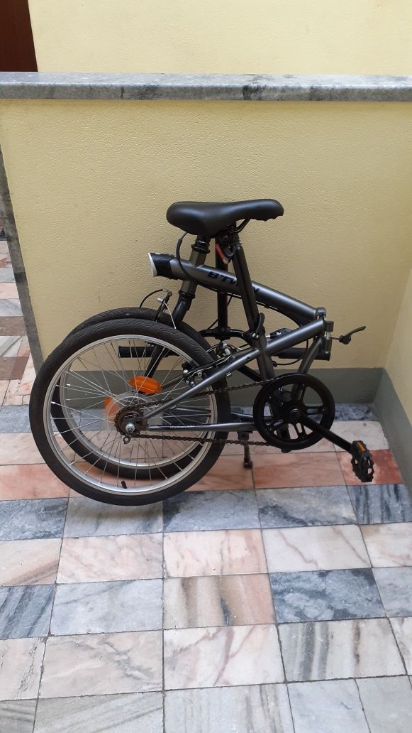 Bicicleta dobrável btwin com bolsa