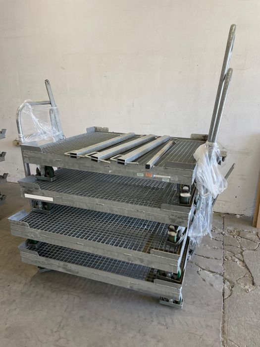 Profesjonalne wozki platformowe o duzej wytrzymalosci Cena za całość