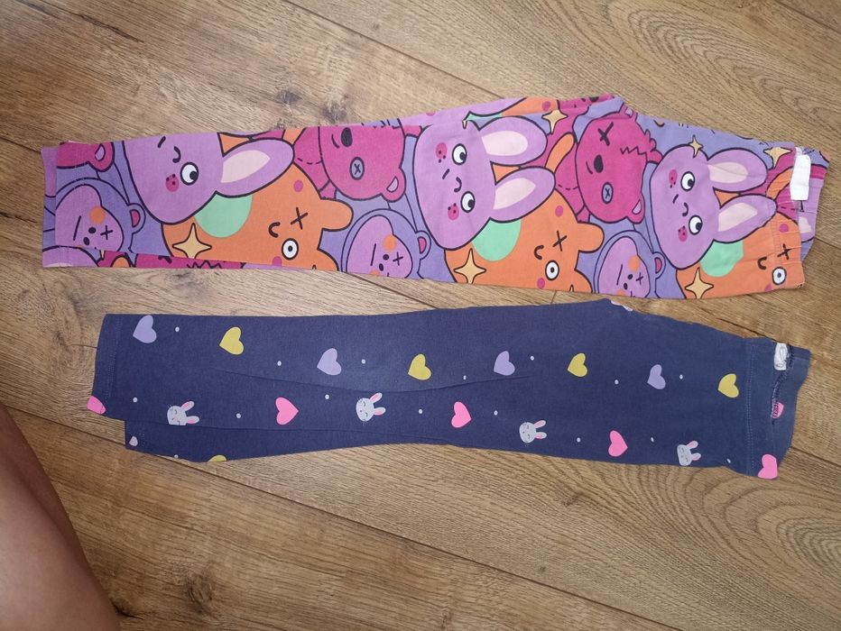 Dwupak legginsów 122 z meszkiem