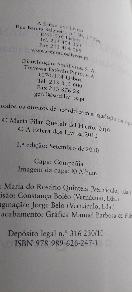 As Mulheres de D. Manuel I - Maria Pilar Queralt del Hierro (2010)
