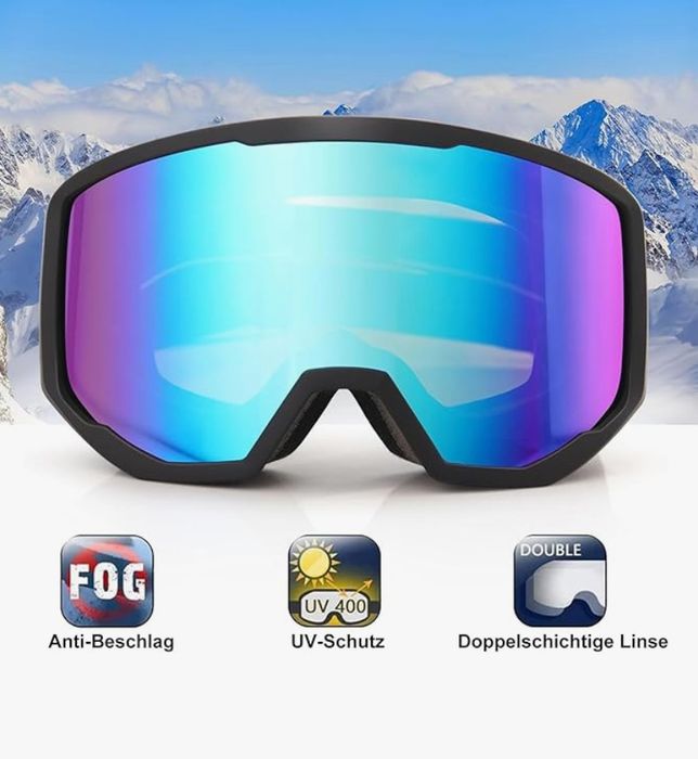 EXP Vision Gogle narciarskie unisex OTG 100% ochrona przes UV