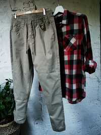 Spodnie CROPP Jogger r.S NOWE + koszula H&M 170cm